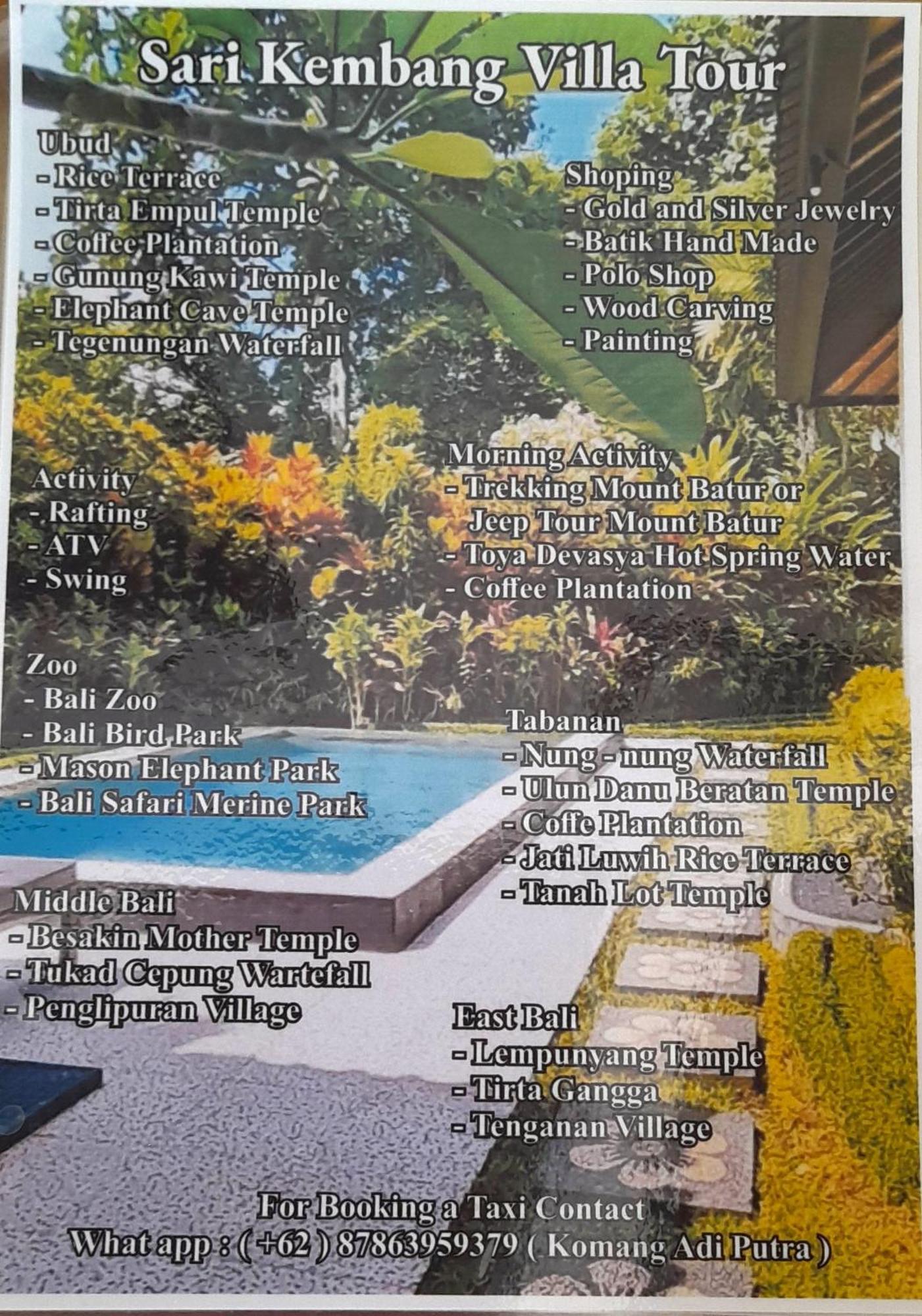 Sari Kembang Villa Ubud 1 Buitenkant foto